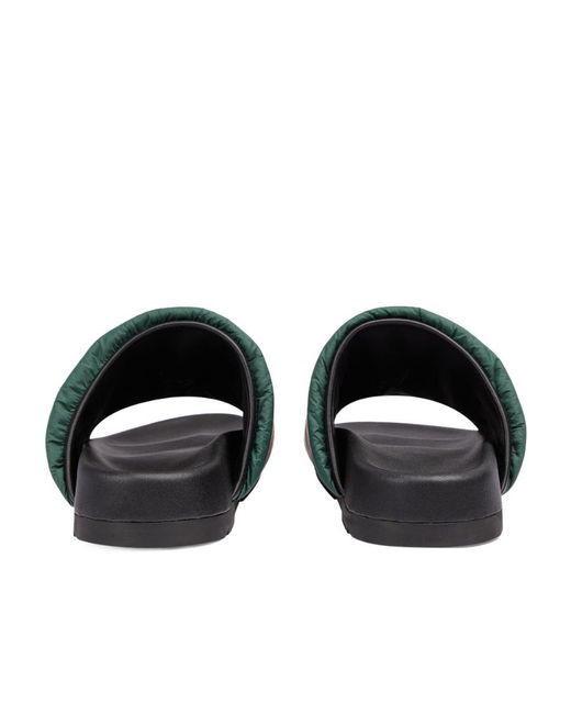 Gucci Multicolor Padded Web Slide Sandals for men