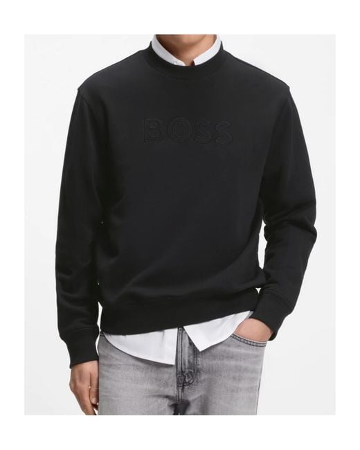 Boss Black Relaxed-Fit Sweatshirt for men