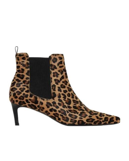 Anine Bing Brown Stevie Leopard-Print Boots