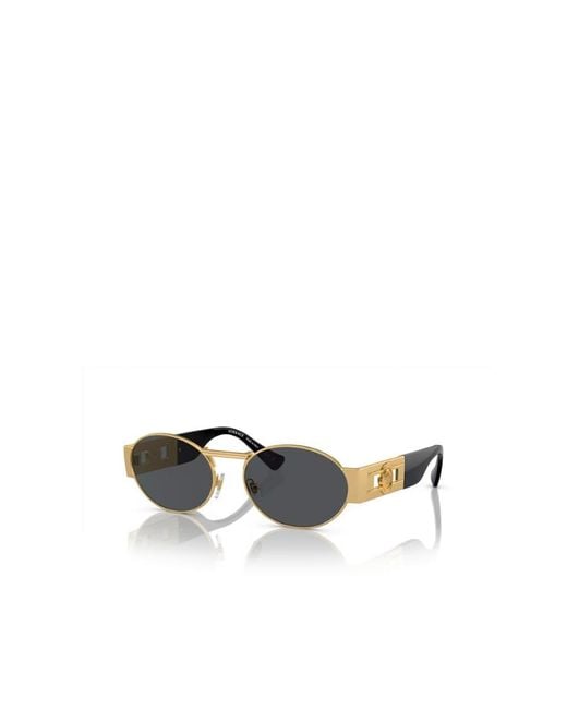 Versace White Eyewear Oval-Frame Sunglasses for men