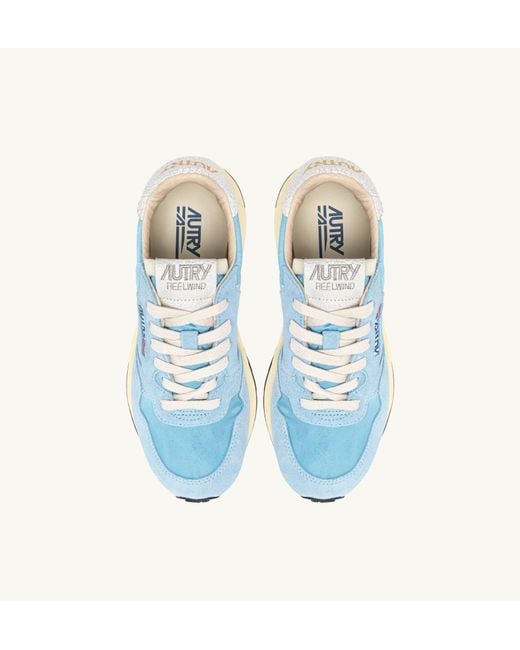 Autry Blue Retro Runner Sneakers