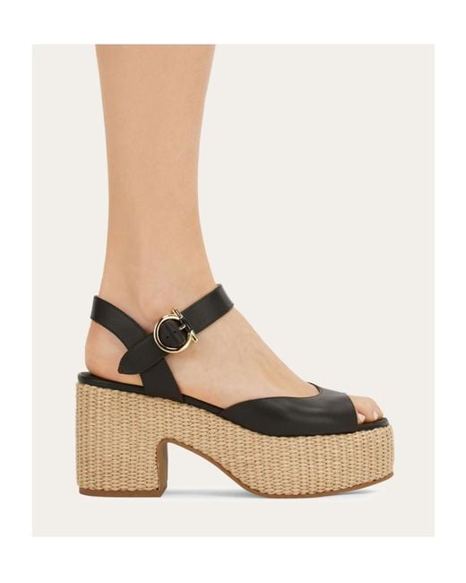 Ferragamo Natural Platform Sandal