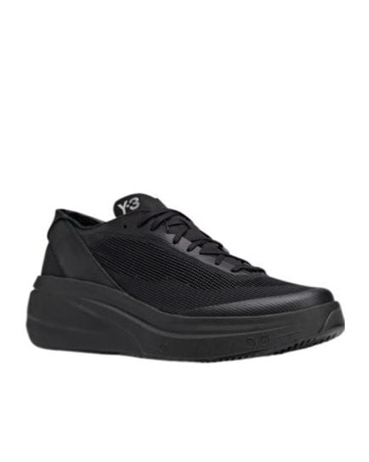 Y-3 Black Subaya Lace-Up Sneakers for men