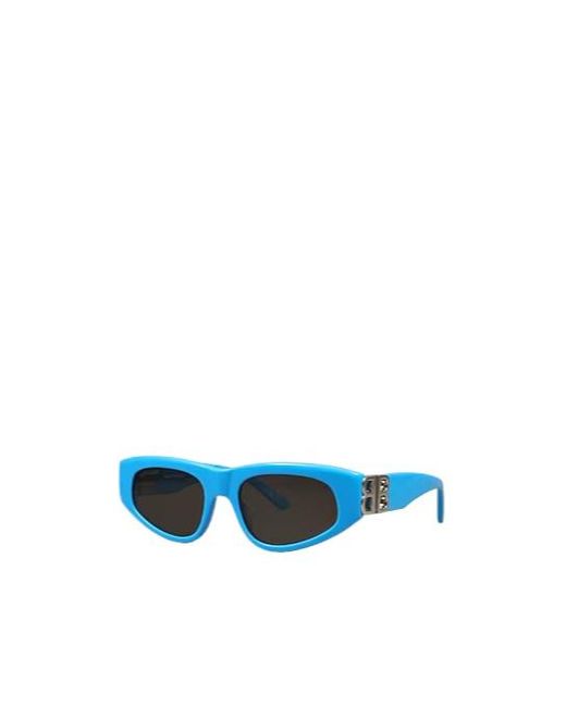 Balenciaga Blue Stylish Minimalist Sunglasses