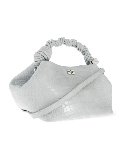 Ganni Metallic Mini Bou Tote Bag