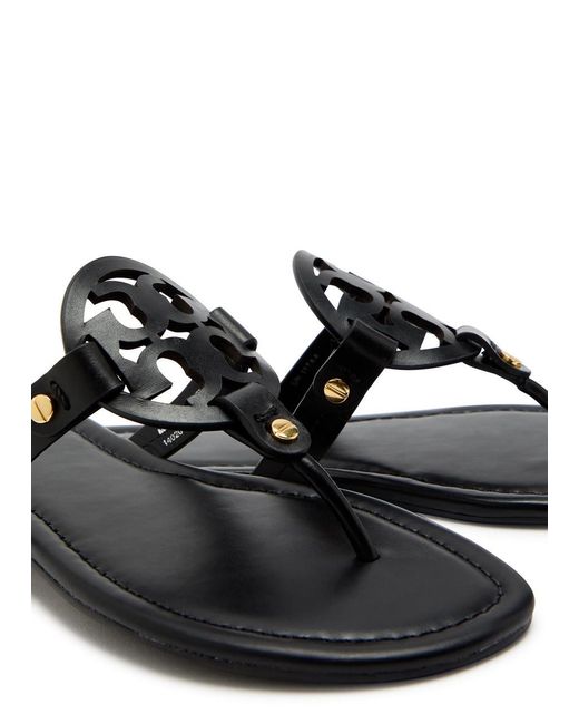 Tory Burch Brown Cutout Leather Sandals