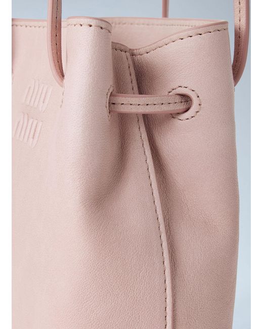 Miu Miu Pink Nappa Leather Mini Bag