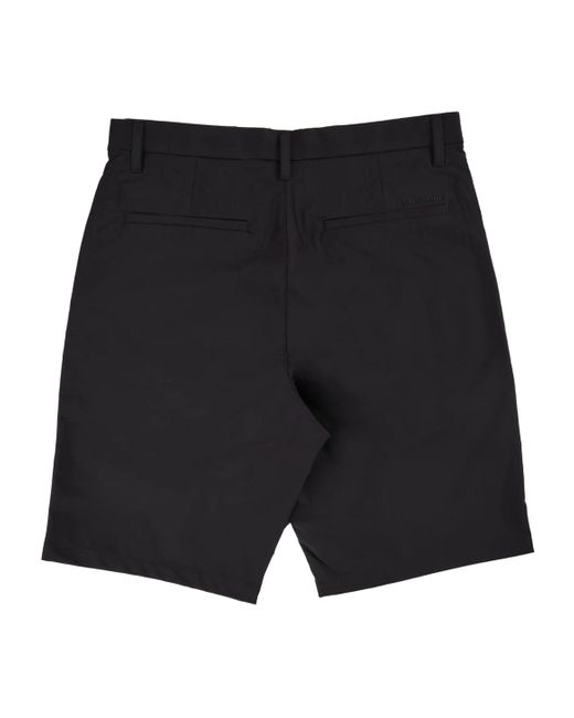 Calvin Klein Black Flat-Front Tailored Shorts for men