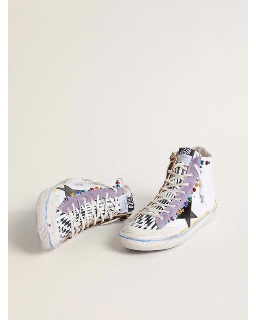 Golden Goose Deluxe Brand Multicolor Francy Penstar Lab With Leather Star And Studs for men