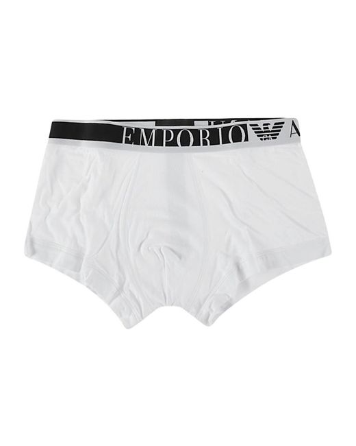 Emporio Armani White Logo Underwear for men