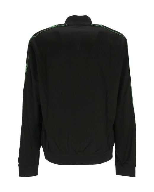 Off-White c/o Virgil Abloh Black Logo Embroidered Track Jacket for men