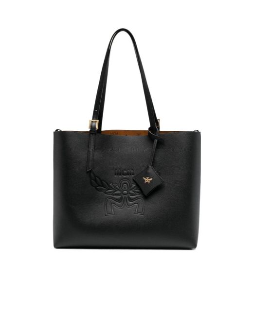 MCM Black Himmel Medium Shoulder Bag