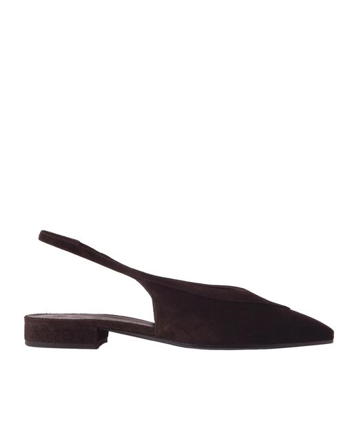 Loro Piana Brown Half-Heeled Flat Sandals