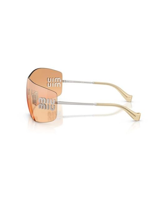 Miu Miu Pink Rimless Sunglasses