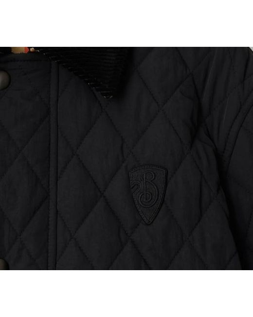 Burberry Black Long Sleeved Quilted Down Jacket