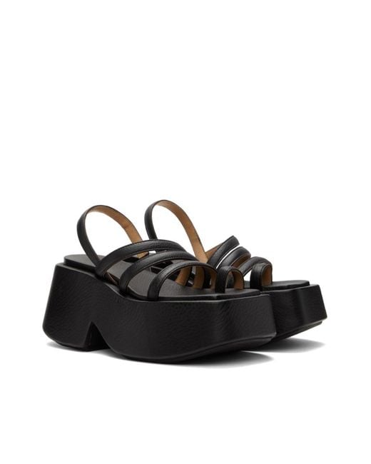 Marsèll Black Slingback Chunky Platform Sandals