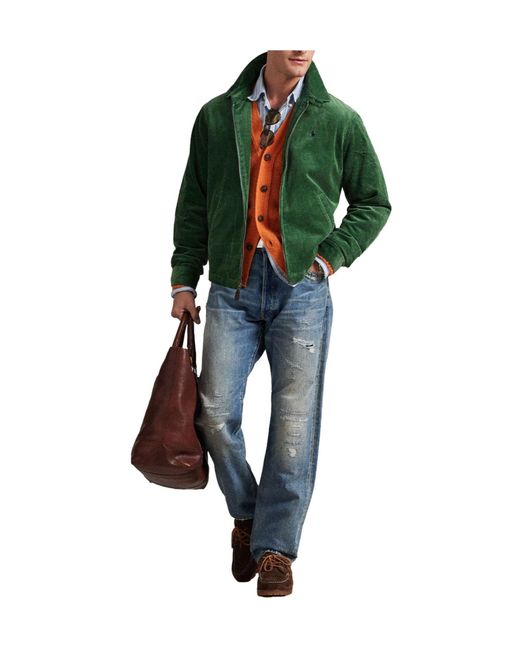 Polo Ralph Lauren Green Collared Jacket for men
