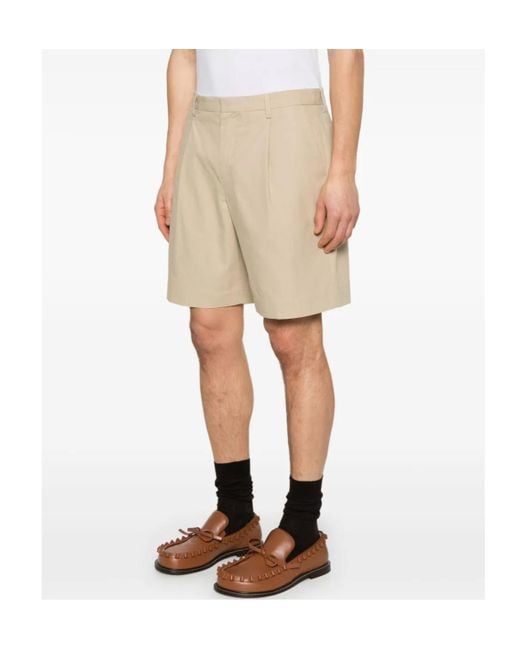 A.P.C. Natural Pleat Detailed Shorts for men
