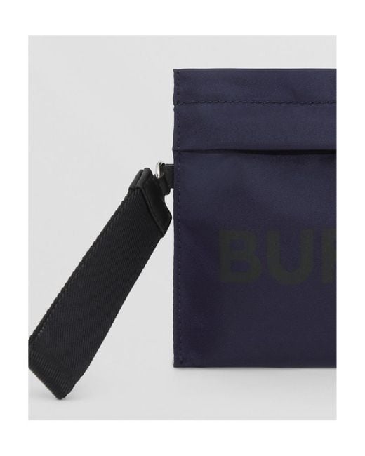 Burberry Blue Logo Clutch