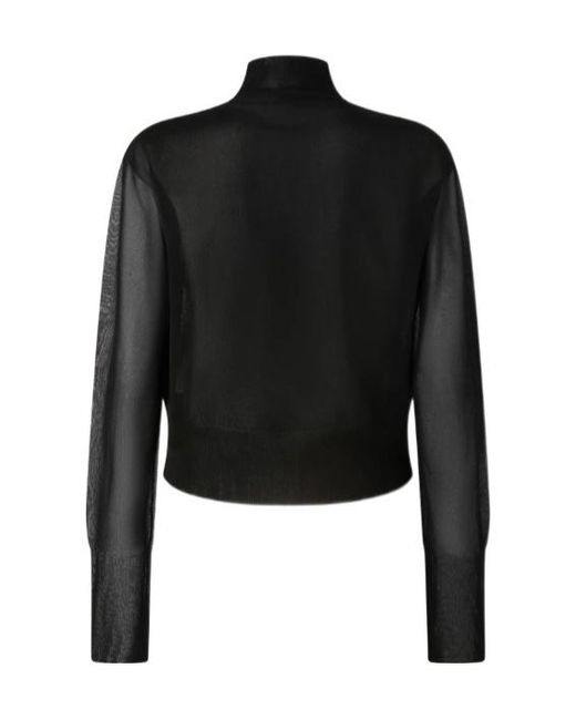 Pinko Black X Patrick Mcdowell Half-Zip Blouse