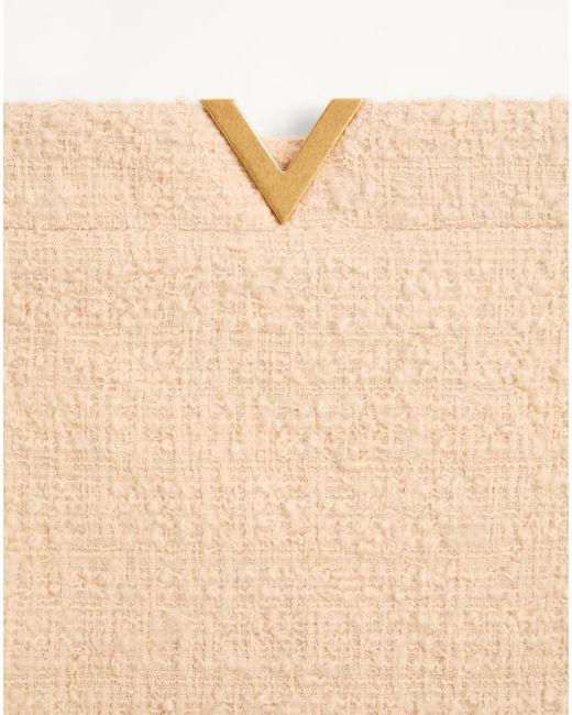 Valentino Natural Logo Plaque Mini Skirt