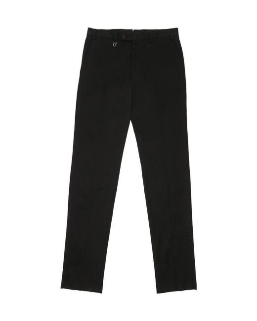 Ferragamo Black Straight Casual Pants for men