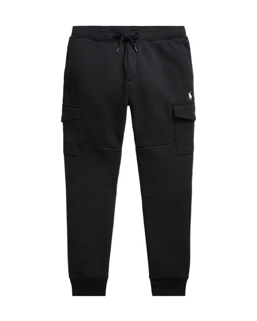 Ralph Lauren Black Cargo Track Pants for men