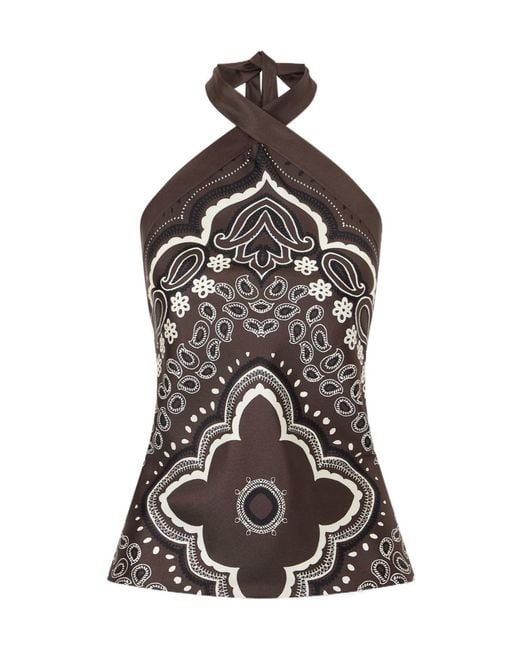 Nili Lotan Black Satin Camisole Top