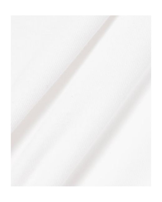 Agolde White Beth Draped T-Shirt