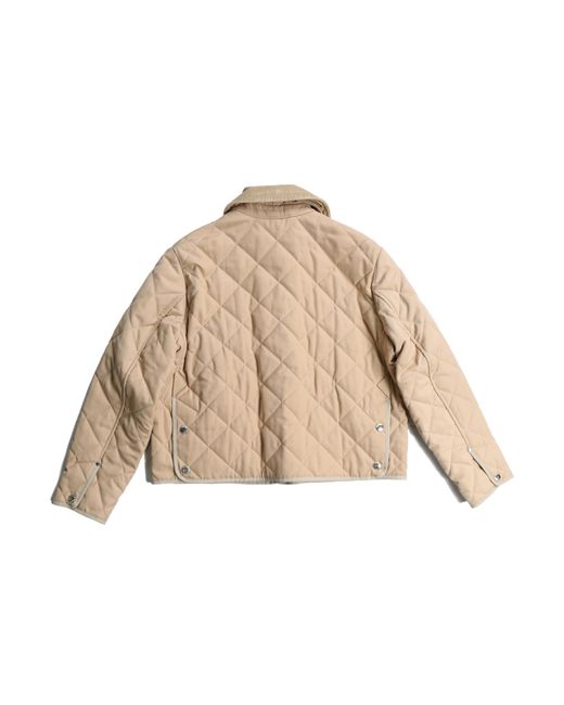 Burberry Natural Long Sleeved Quilted Jacket
