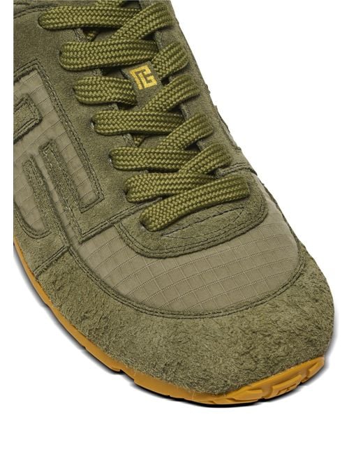 Balmain Green Racer 45 Trainers for men