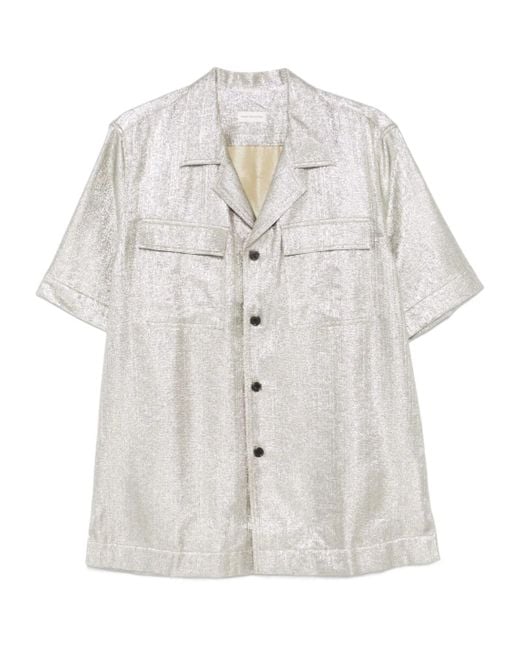 Dries Van Noten White Short-Sleeved Shirt for men