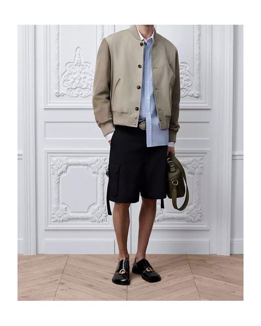Dior Black Cargo Shorts for men