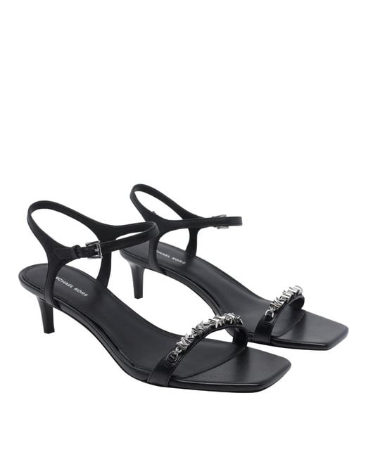 MICHAEL Michael Kors White Dina Embellished Sandals