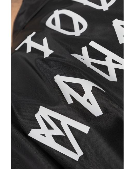 44 Label Group Black Logo Emblazoned Jacket for men