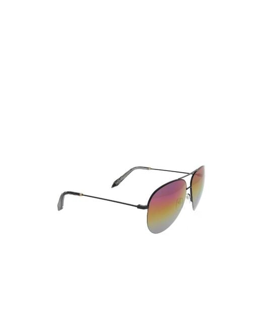 Victoria Beckham Purple Eyewear Pilot Frame Sunglasses for men