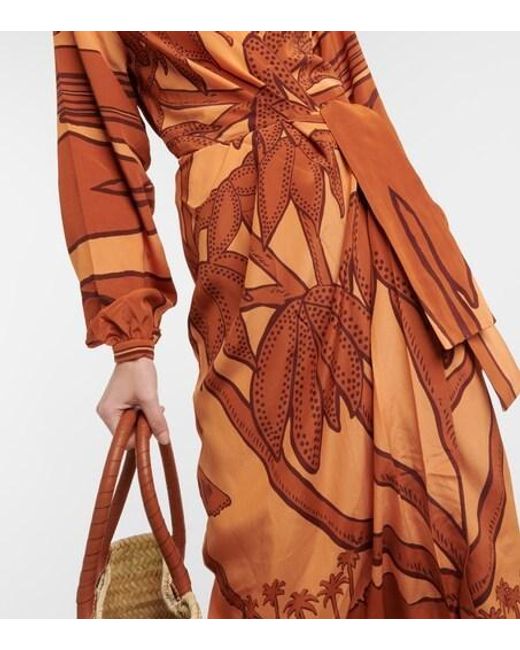 Johanna Ortiz Orange Maxi Dress