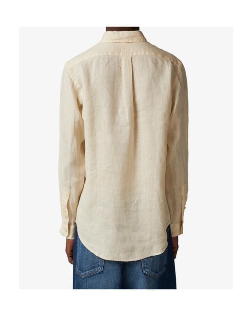 Polo Ralph Lauren Natural Logo Embroidered Polo Pony Shirt for men
