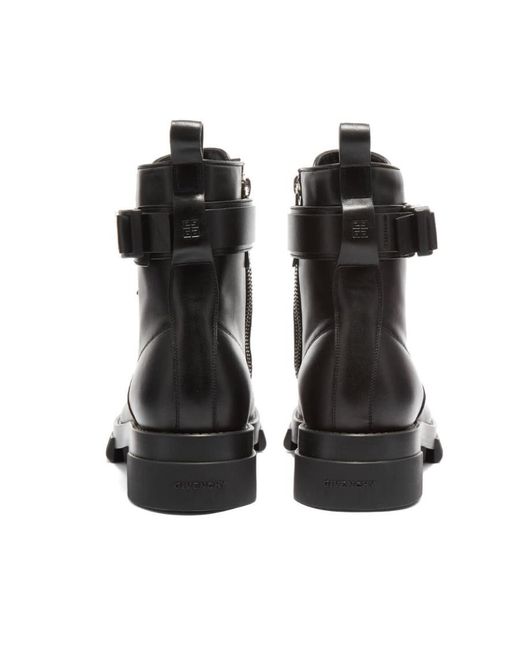 Givenchy Black Round-Headed Boots for men