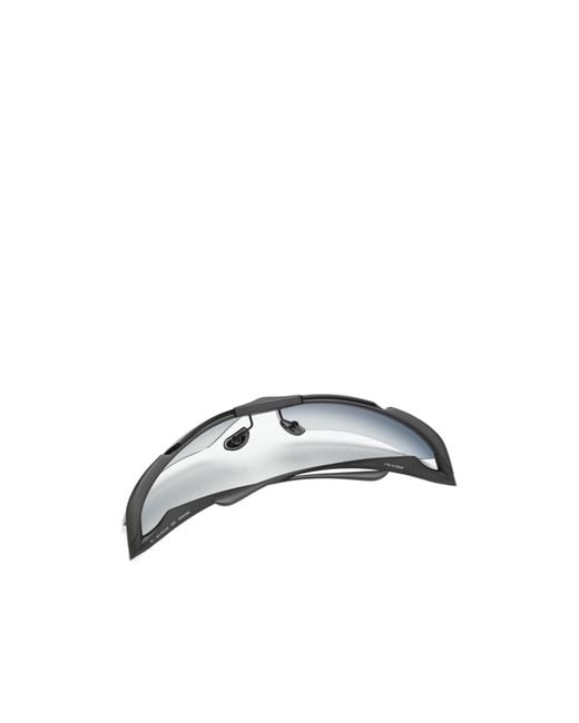 Balenciaga Blue Eyewear Boomerang Cat Sunglasses