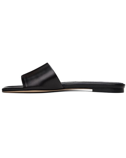 Aeyde Black Anna Leather Slippers