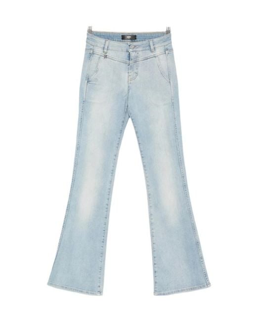 Amiri Blue High-Rise Flared Jeans