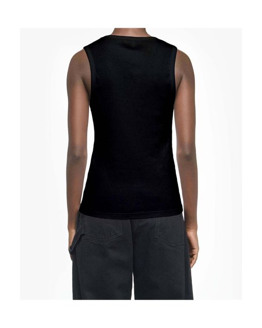 J.W. Anderson Black Jw Anderson Anchor Logo Tank Top