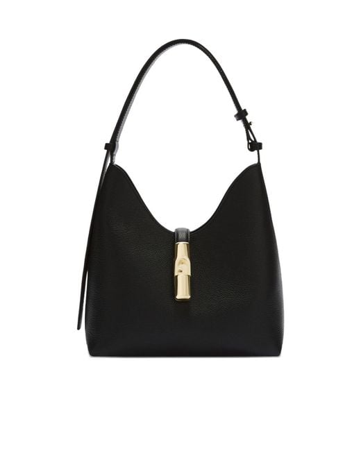 Furla Black Logo Detail Shoulder Bag