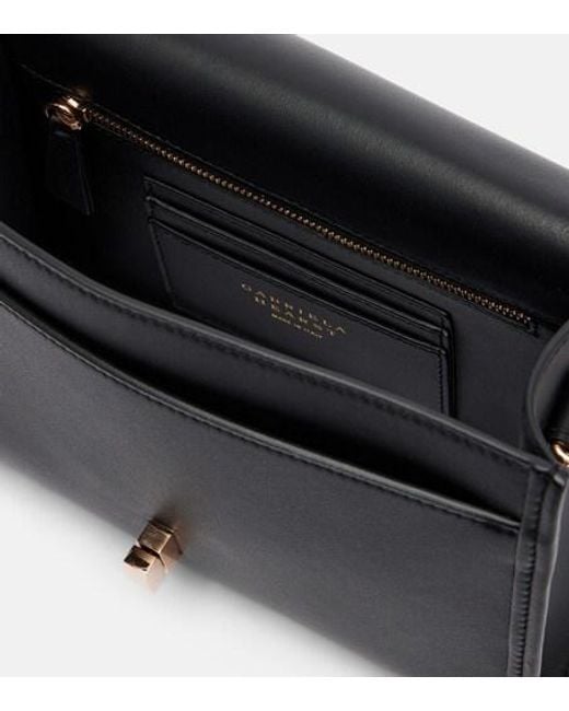Gabriela Hearst Black Leonora Small Leather Crossbody Bag