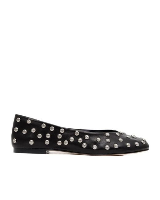 GIMAGUAS Black Bailarinastuds Studded Flats
