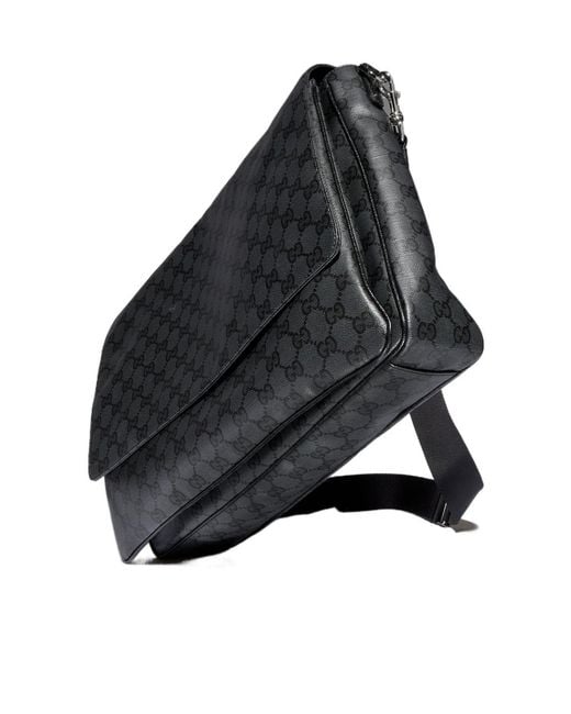 Gucci Black Essence Classic Medium Crossbody Bag for men