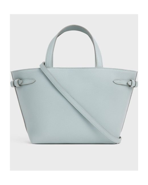 Céline Blue Mini Logo Shoulder Bag