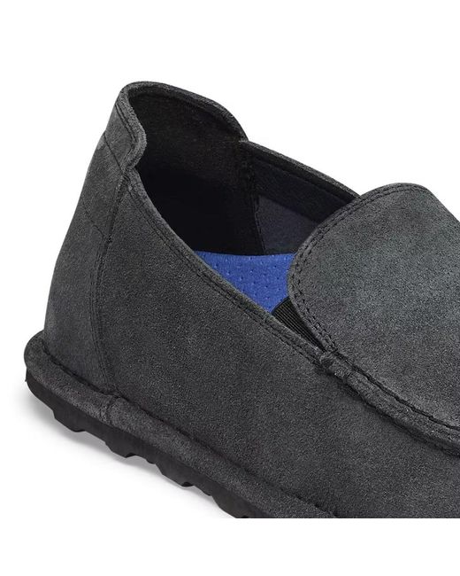 Birkenstock Black Utti Slip On Suede Leather for men