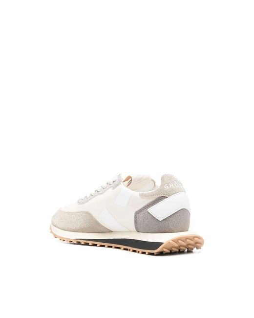 GHOUD VENICE White Lace-Up Casual Sneakers